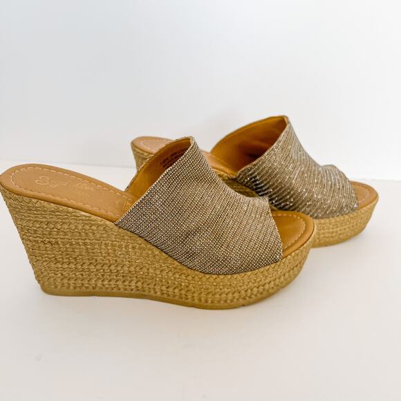 Seychelles Spa Wedge in Bronze Metallic size 9.5 - Picture 1 of 6